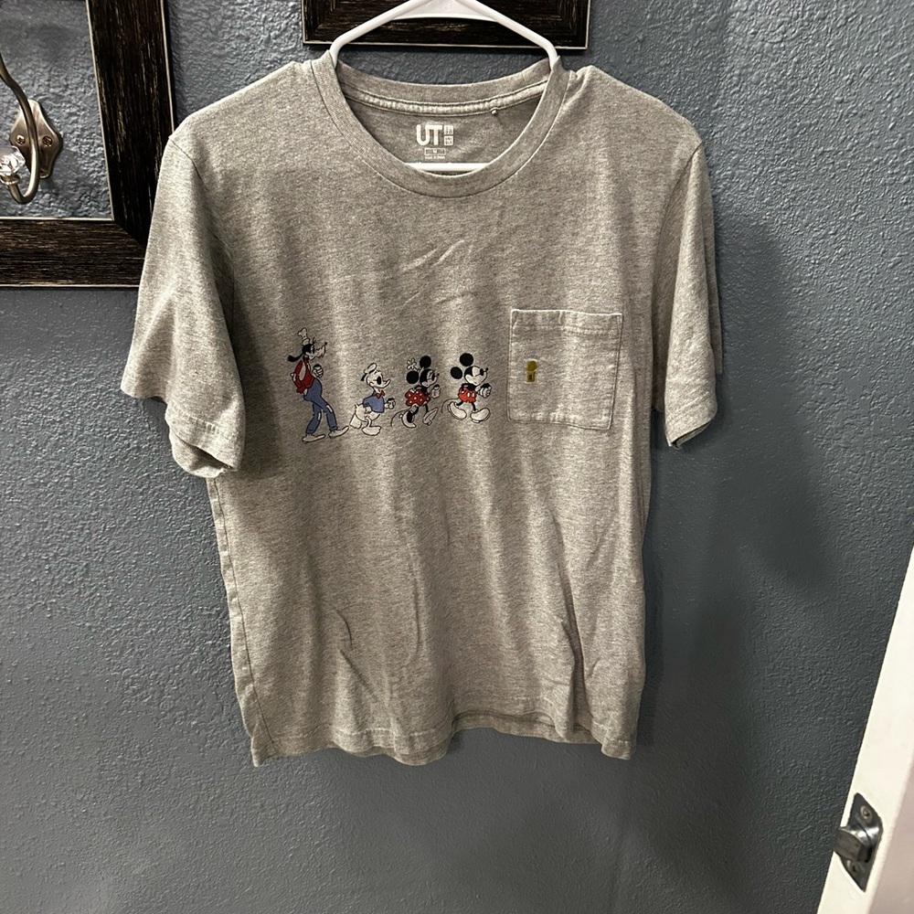 Gray Uniqlo Disney Graphic T-Shirt